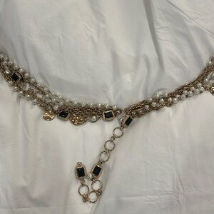 Gold chain belt - chanel look a like